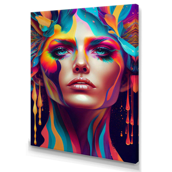 Avant Garde Feather Sensual Portrait V