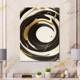 Black, Silver And Gold Blending Swirls V