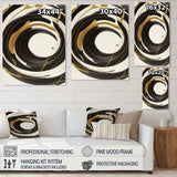 Black, Silver And Gold Blending Swirls V