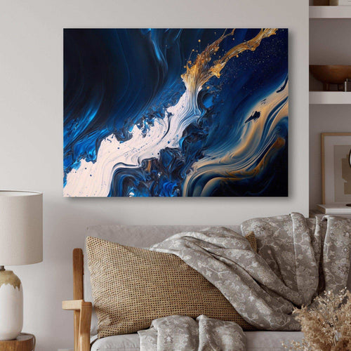 Ice Paint Splash II - Modern Bedroom Wall Art