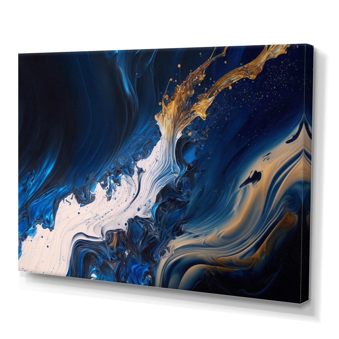 Ice Paint Splash II - Modern Bedroom Wall Art