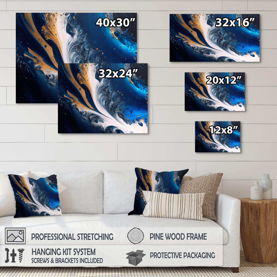 Ice Paint Splash III - Modern Wall Art Prints