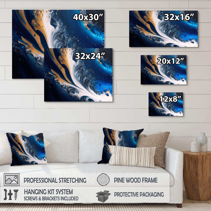 Ice Paint Splash III - Modern Wall Art Prints