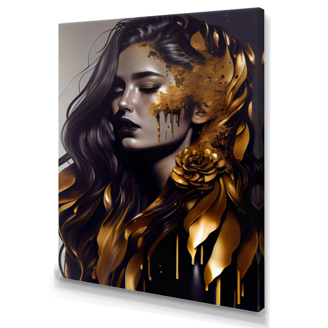 Gold And Black Woman I