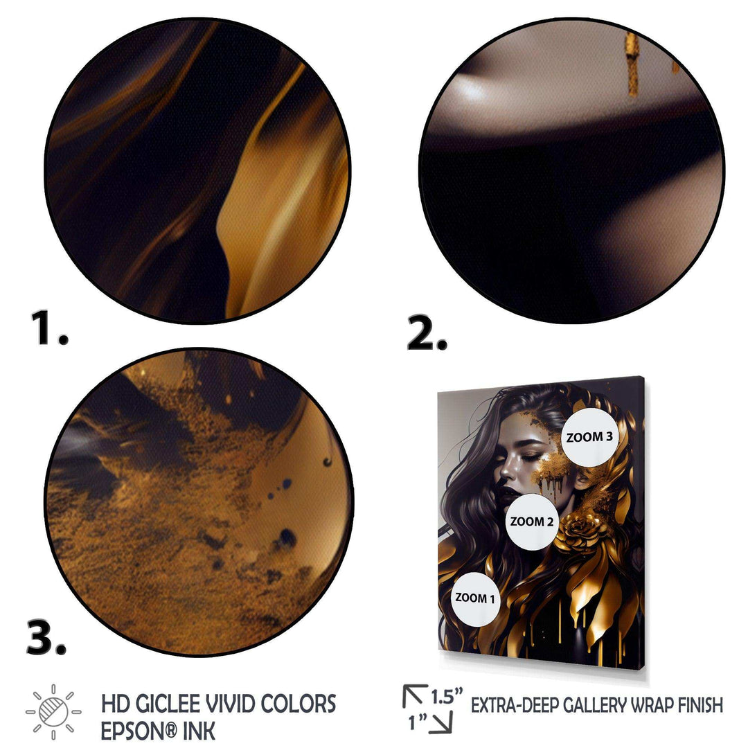 Gold And Black Woman I