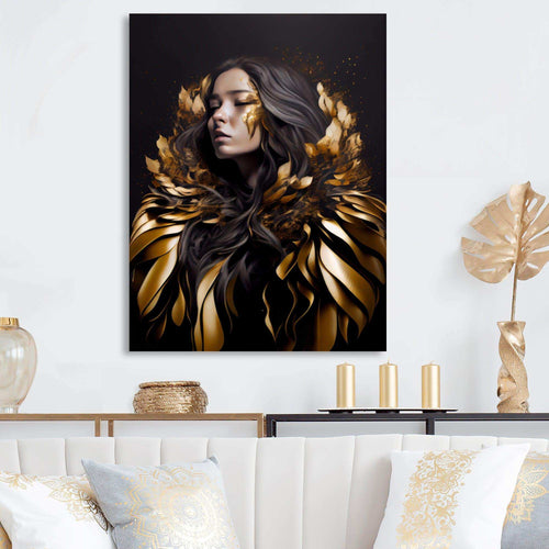 Gold And Black Sensual Woman III