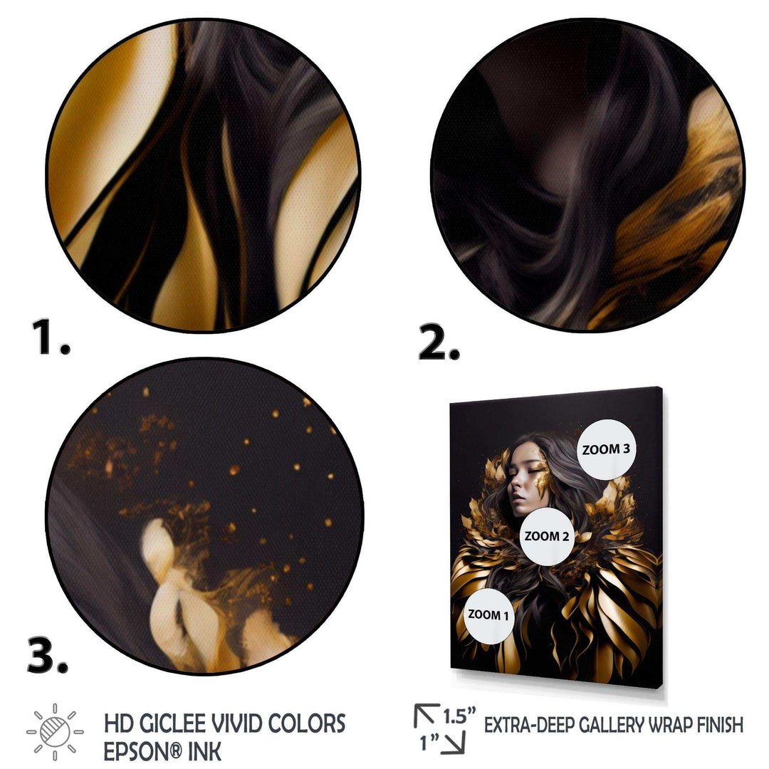 Gold And Black Sensual Woman III