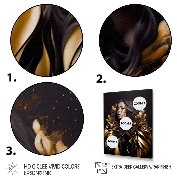 Gold And Black Sensual Woman III