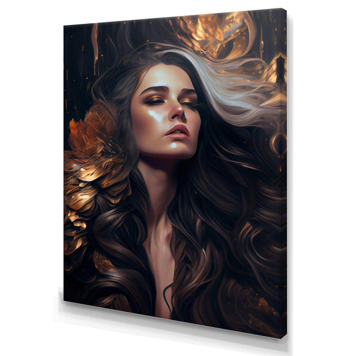 Gold And Black Sensual Woman IV