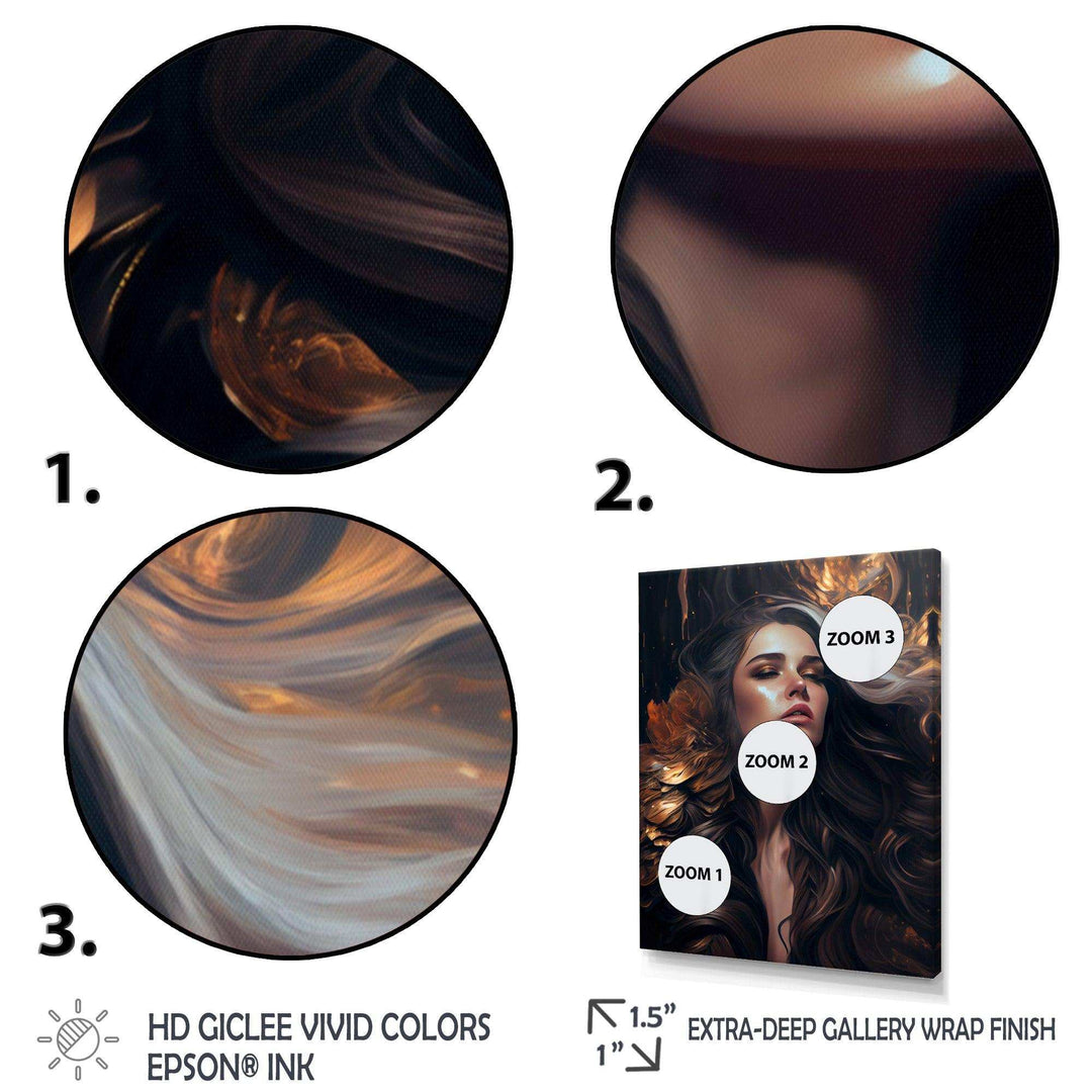 Gold And Black Sensual Woman IV
