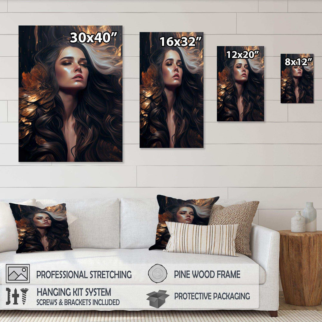 Gold And Black Sensual Woman IV