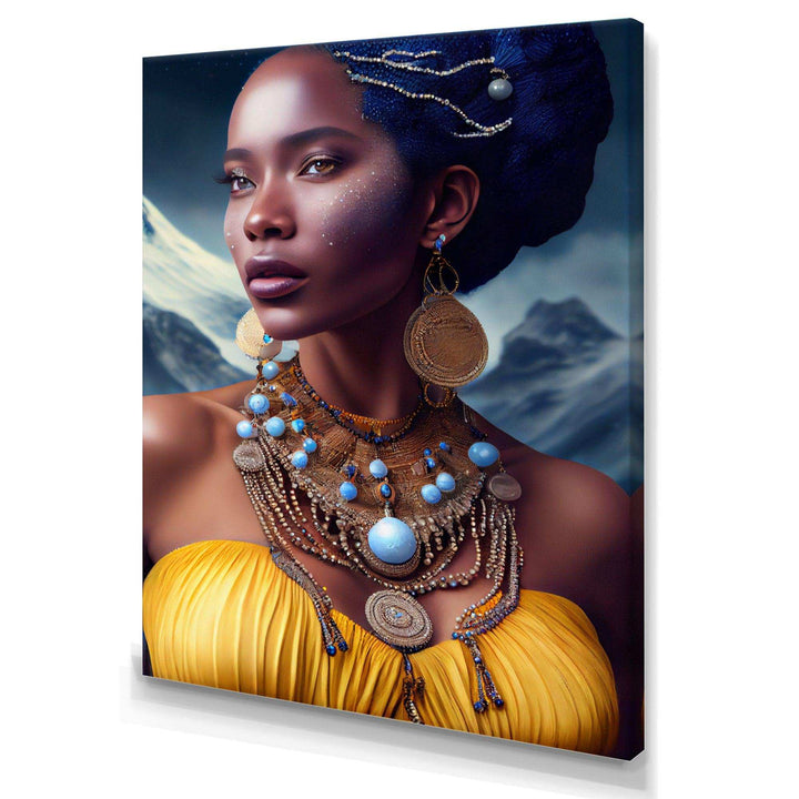 Queen African Woman In Winter