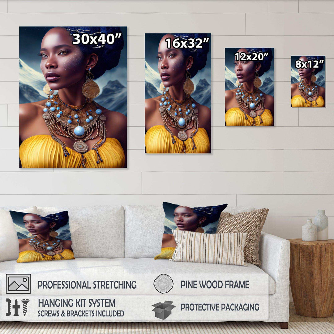 Queen African Woman In Winter