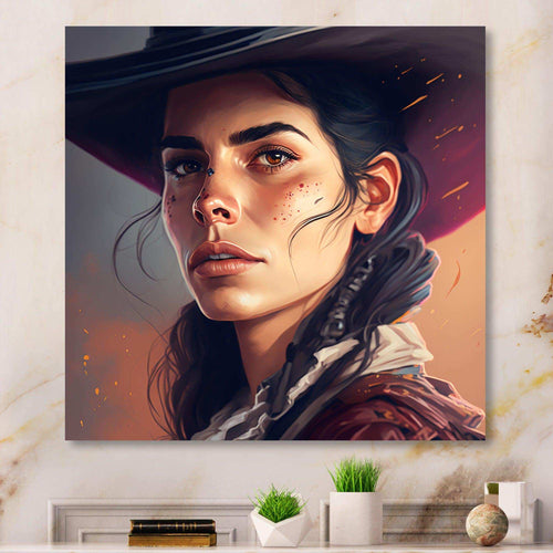 Western Cow Girl I