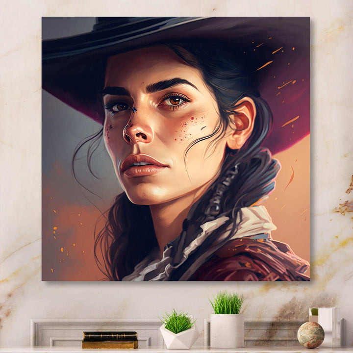 Western Cow Girl I
