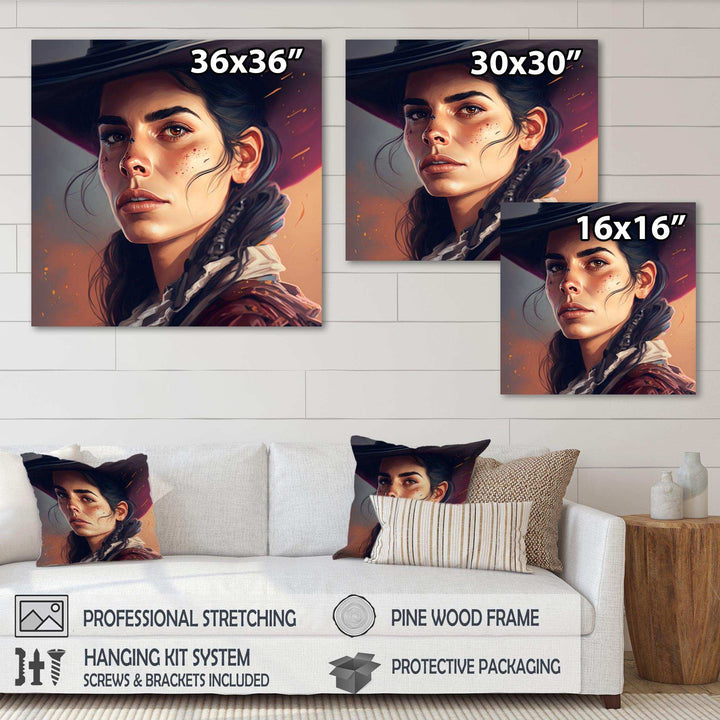 Western Cow Girl I