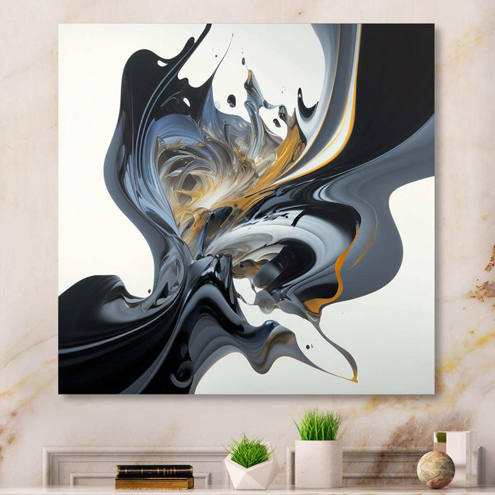 Bright Blue Smooth Abstract II - Modern Wall Art Prints