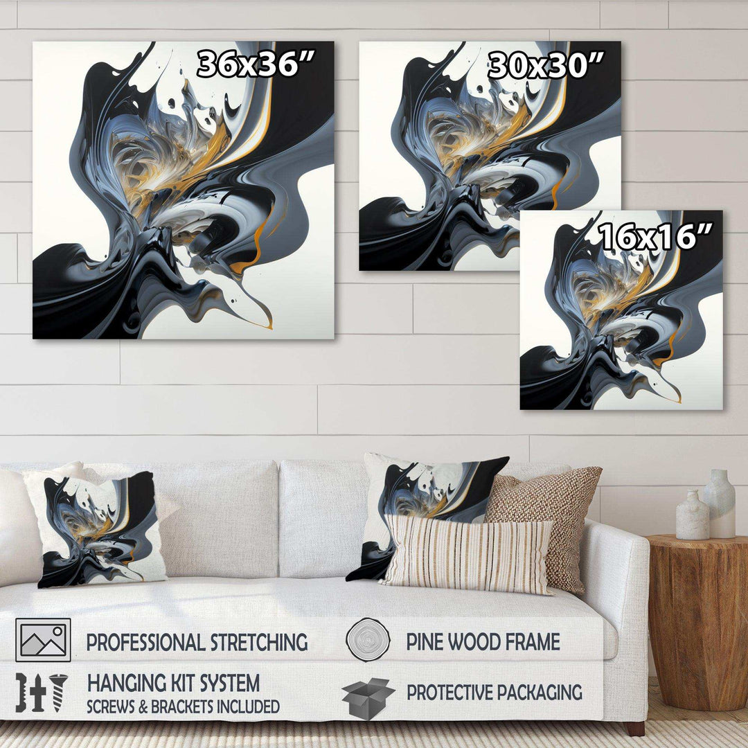 Bright Blue Smooth Abstract II - Modern Wall Art Prints