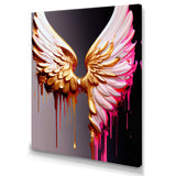 Pink,Gold And Black Angel Wings IV