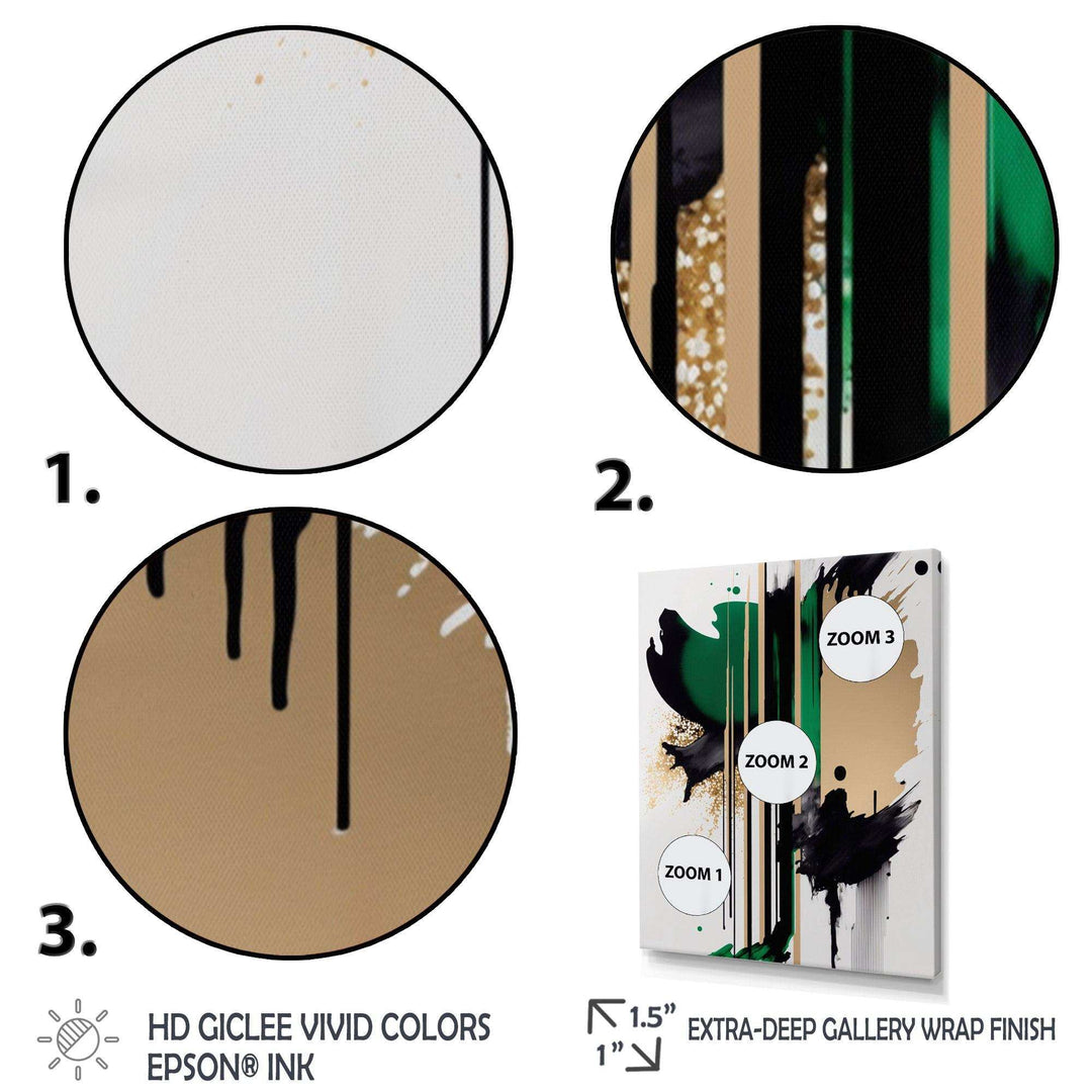 Green Minimalist Abstract  - Modern Wall Art Prints