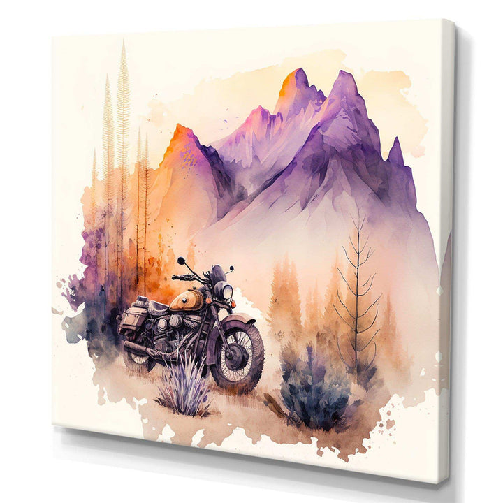 Motorcycle Parked In The Desert IV