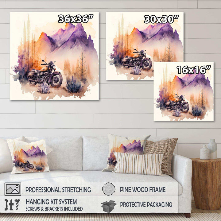 Motorcycle Parked In The Desert IV