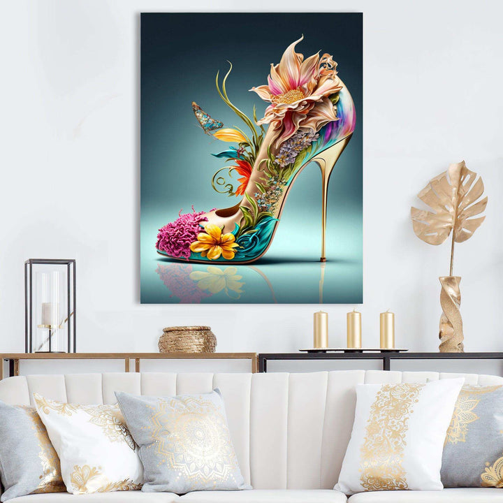 Blue Floral Hight Heels III