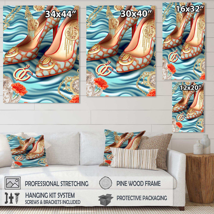 Retro Art Deco High Heel Shoe IV
