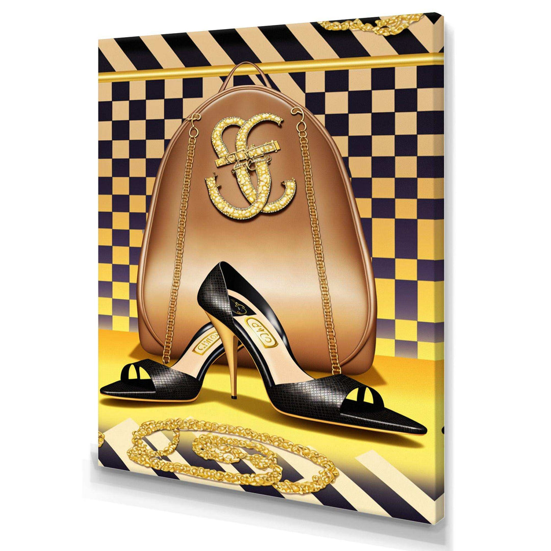 Retro Art Deco High Heel Shoe V