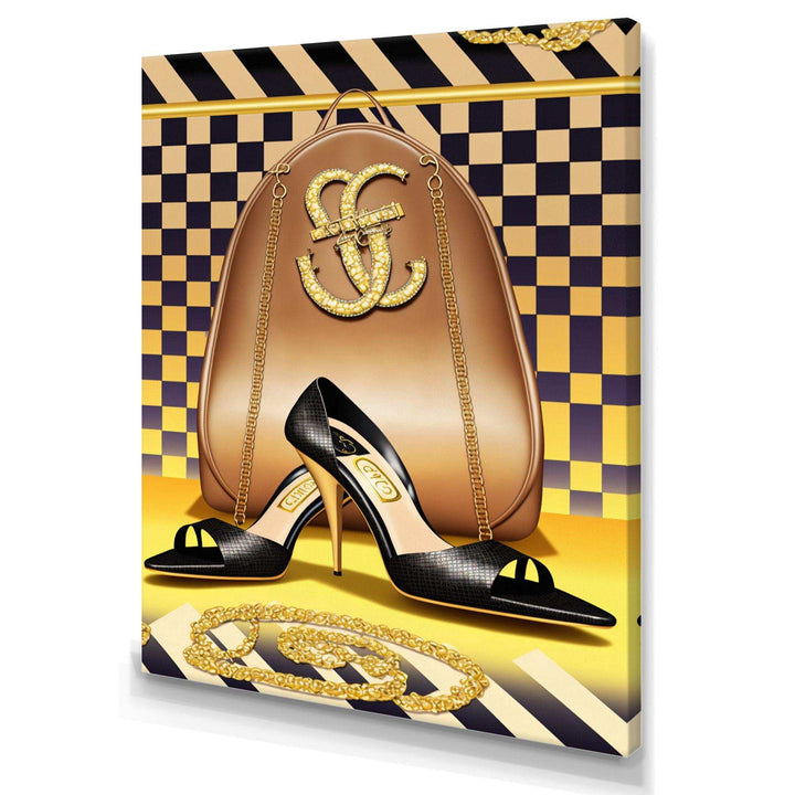 Retro Art Deco High Heel Shoe V