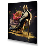 Golden Floral High Heel I