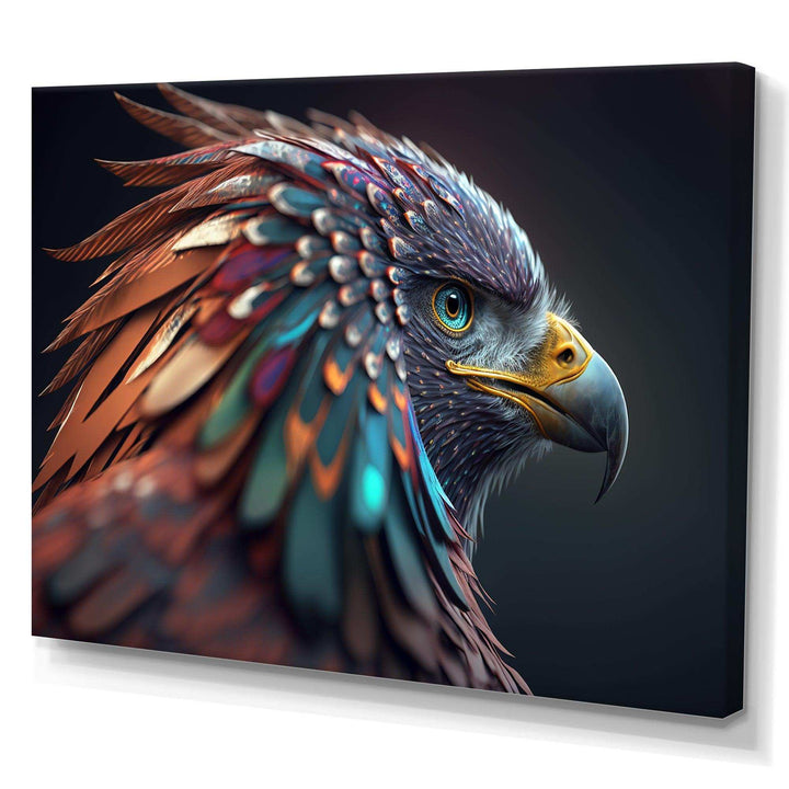 Macro Colorful Feather Eagle V