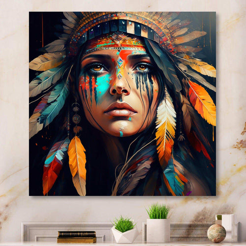 Colorful Native American Woman III