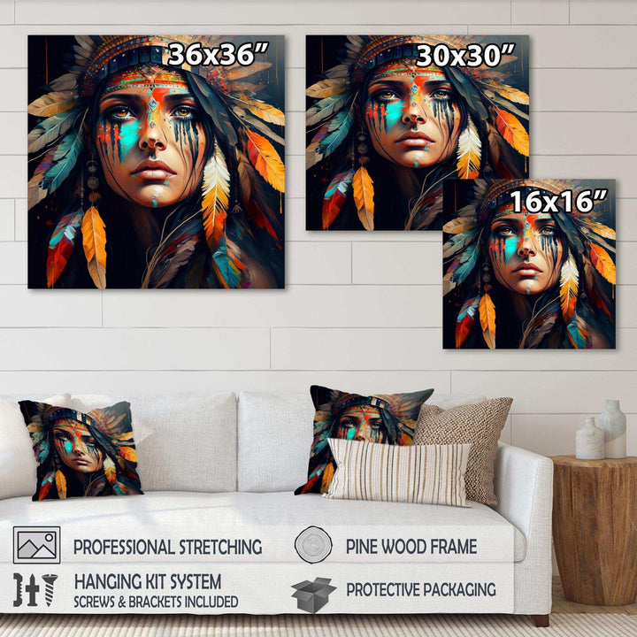 Colorful Native American Woman III