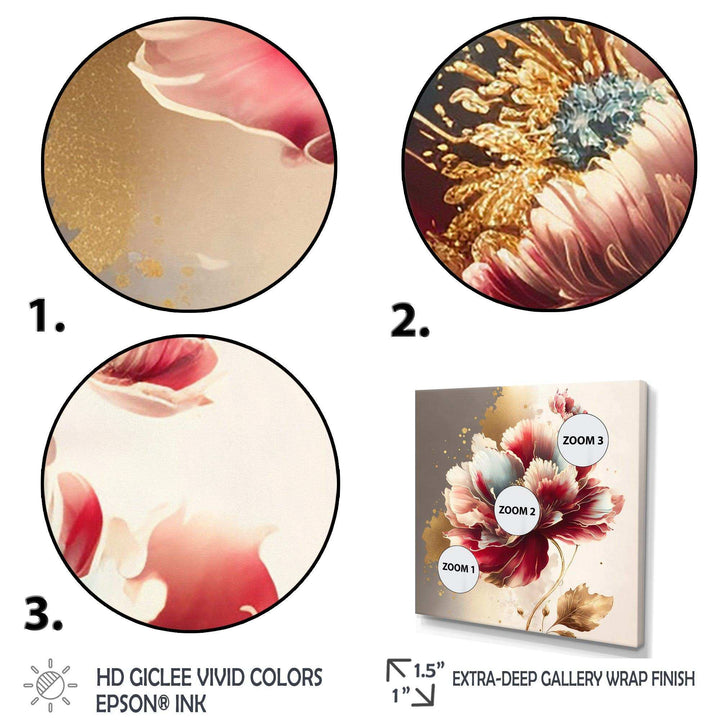 Bold Red Floral Design II