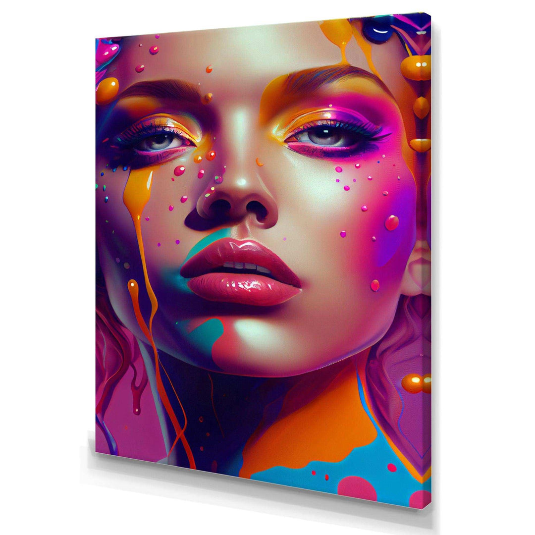 Liquid Ink Sensual Woman Portrait I