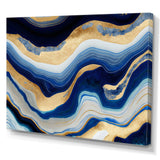 Vibrant Blue And Gold Flow Art IV