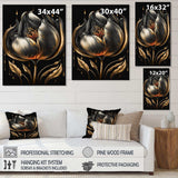 Black And Gold Tulip