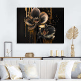 Black And Gold Orchid I