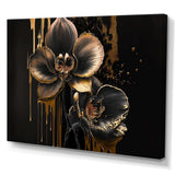 Black And Gold Orchid I