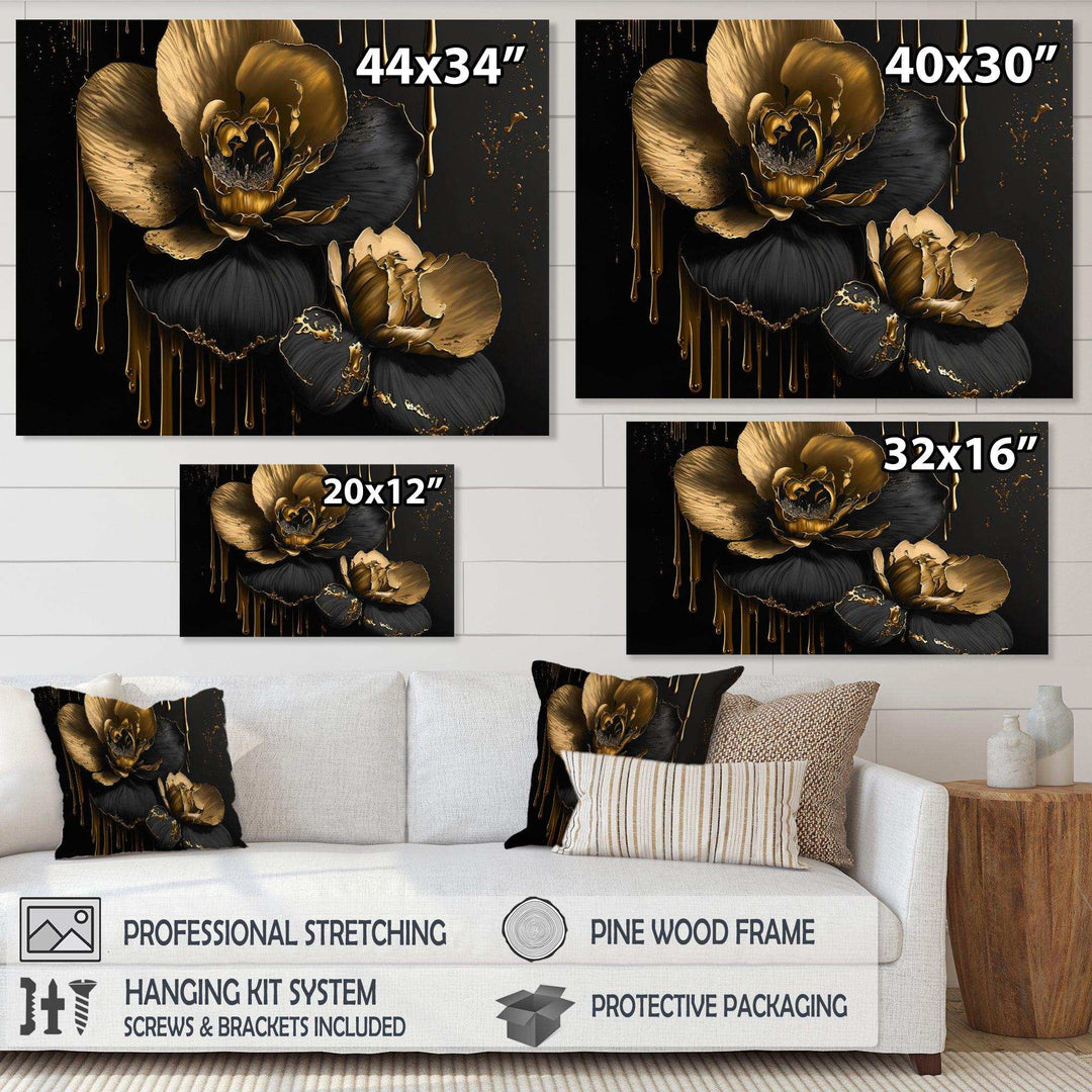 Black And Gold Orchid II