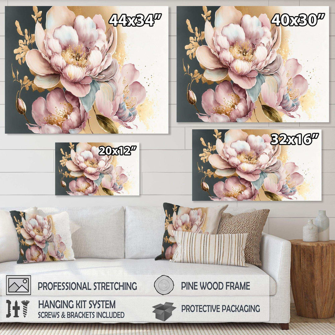Pink And Gold Orchid Flower II