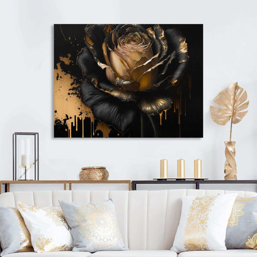 Black And Gold Rose II