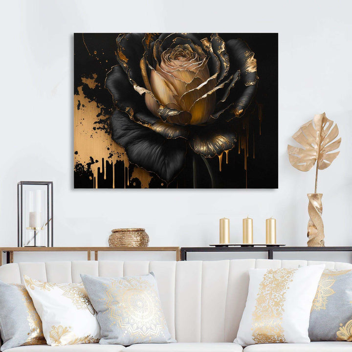 Black And Gold Rose II