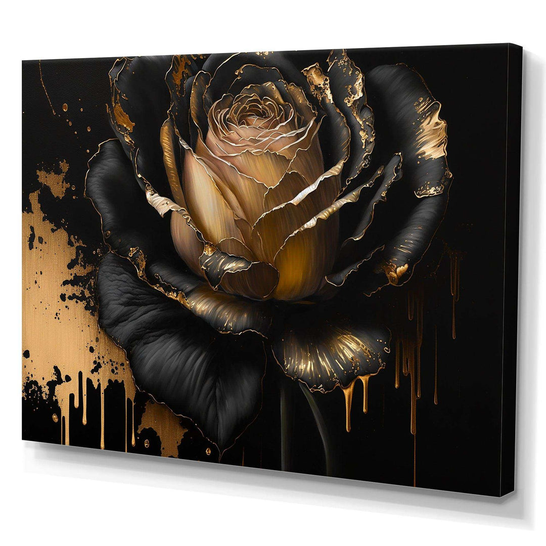 Black And Gold Rose II