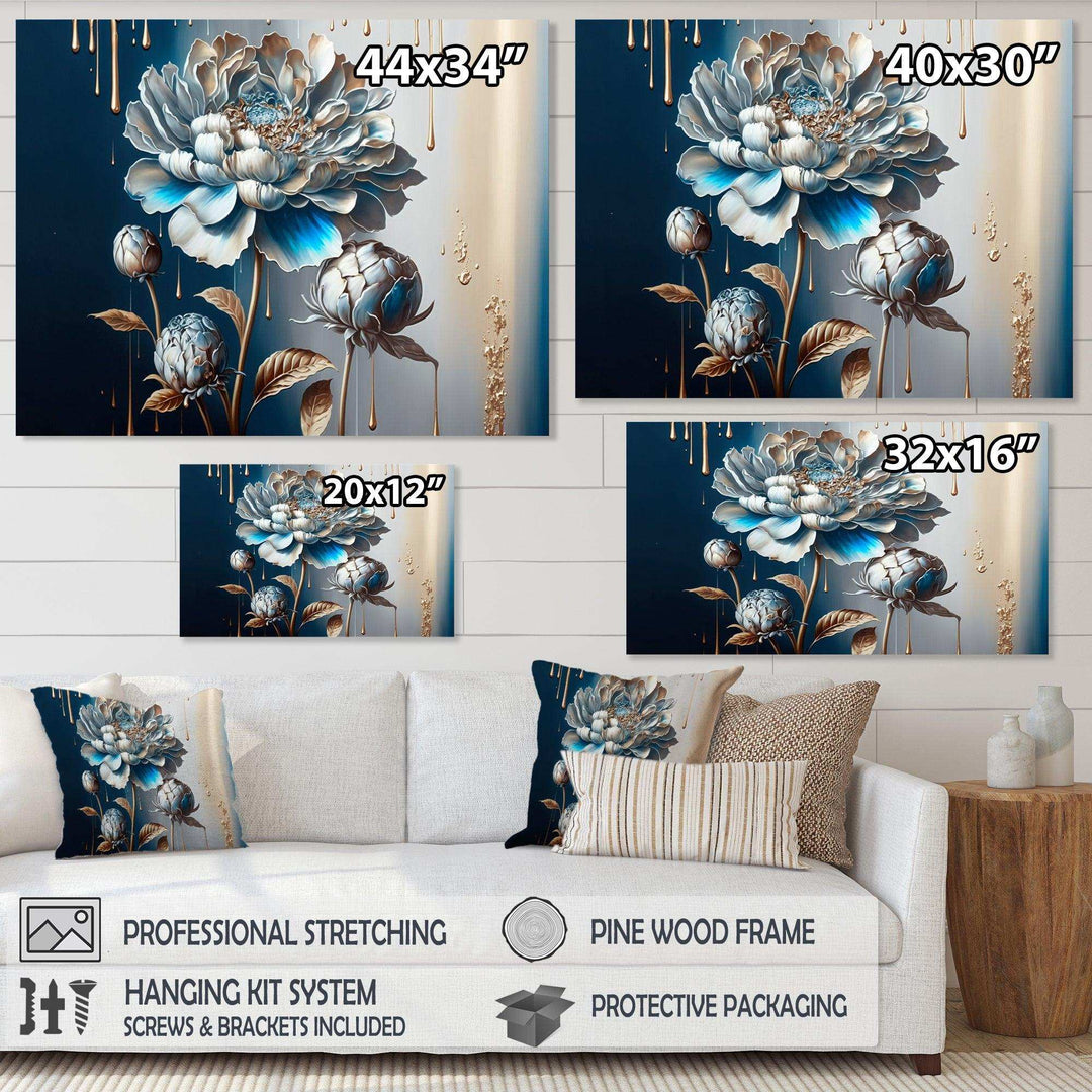Ice Blue Zinnia Flowers