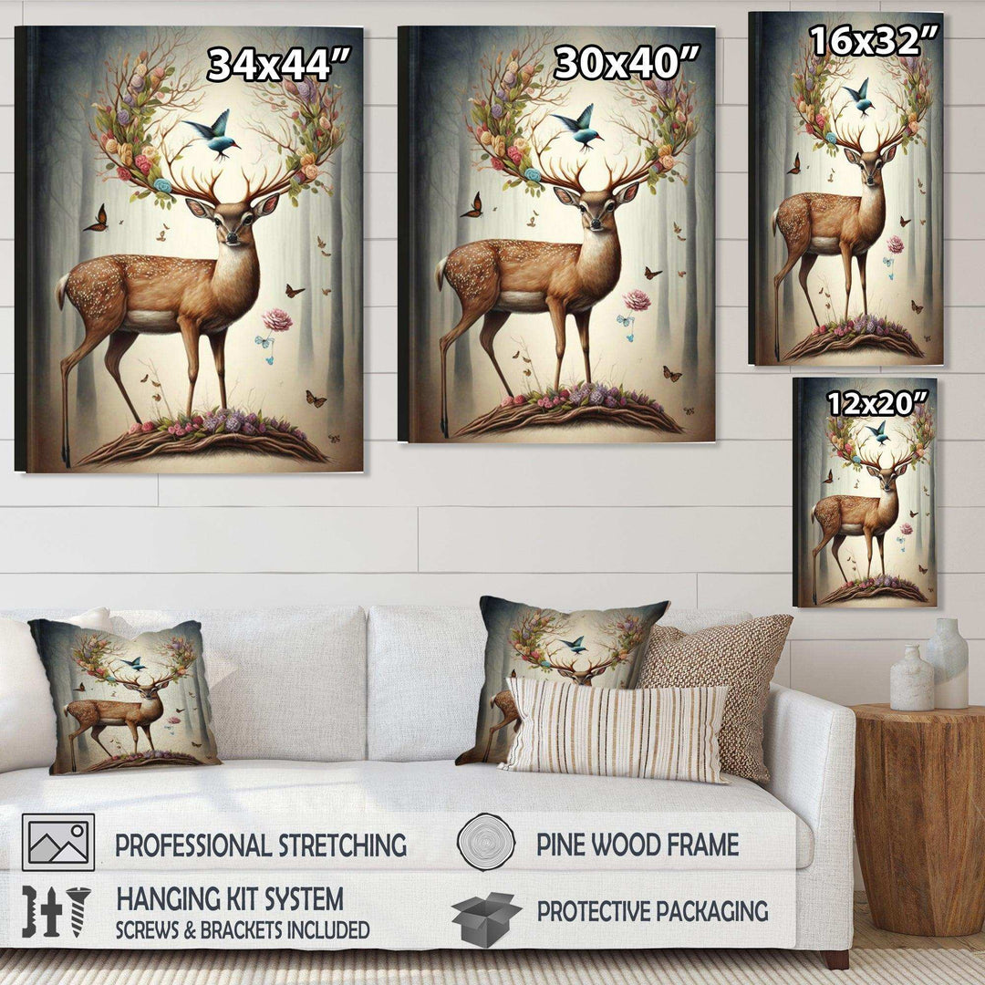 Deer With Blooming Antlers III