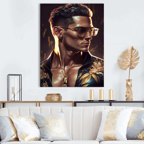 Fashion Muscular Man With Sun Glasses II