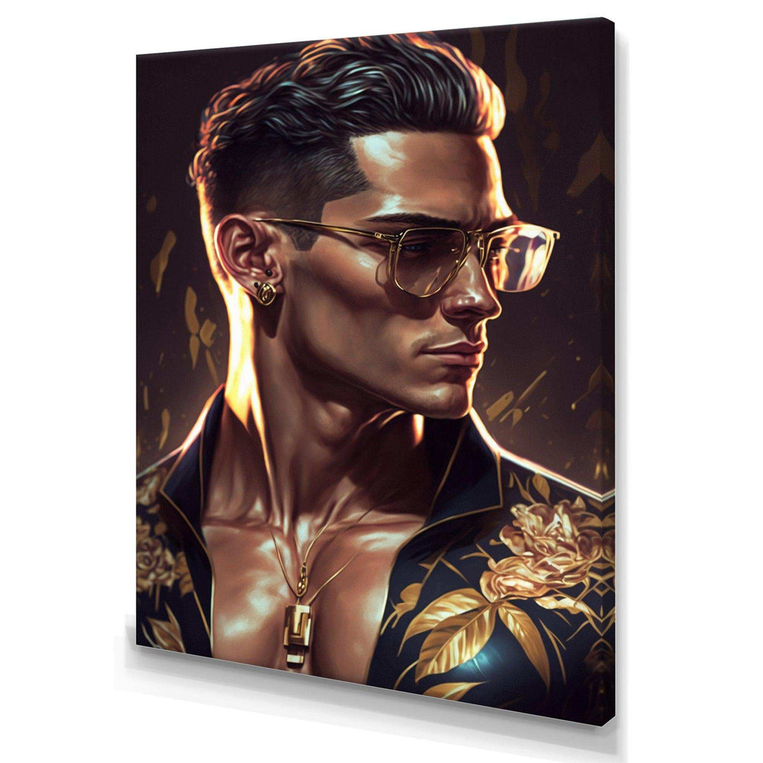 Fashion Muscular Man With Sun Glasses II