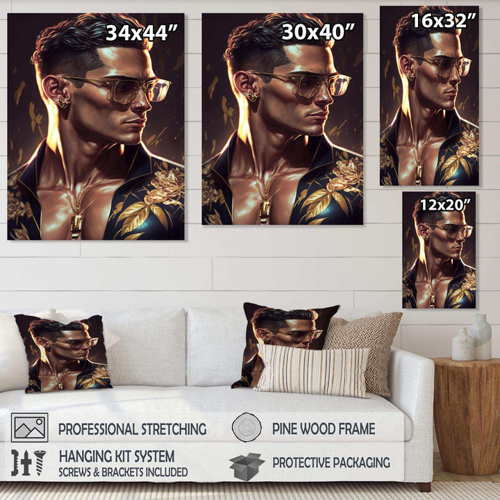 Fashion Muscular Man With Sun Glasses II